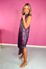 SSYS Gwen Dress In Navy Geometric Floral