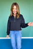 SSYS Tristan Cross Hatch Quilted Pullover In Black