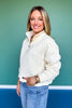 SSYS Tristan Cross Hatch Quilted Pullover In Ivory