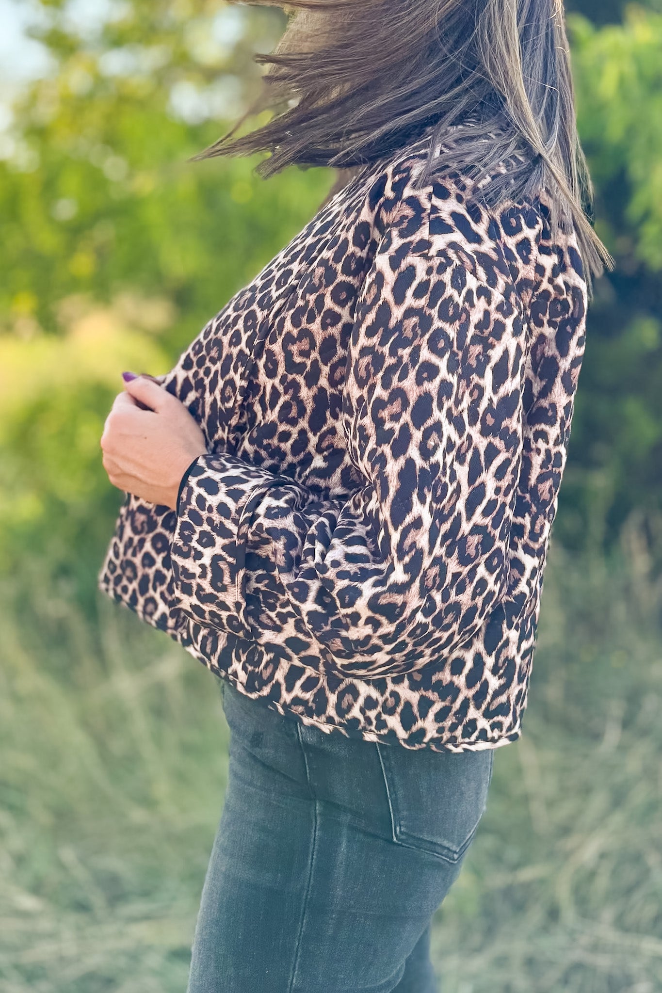 SSYS Wren Quilted Jacket In Animal