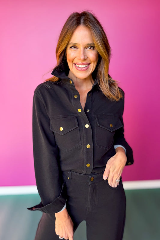 SSYS Louise Sweat Pant Jacket In Black