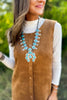 SSYS Marlene Button Down Suede Dress In Tan