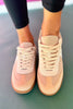Neutral Canvas Contrast Classic Sneakers