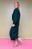 Dark Green High Neck Sweater Midi Skirt Set *FINAL SALE*