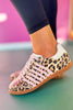 Shu Shop Animal Print Blush Stripes Sneakers