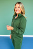 SSYS Hunter Scuba Ruffle Neck Zip Jacket