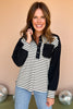 Black Striped Colorblock Pocket Knit Top, must have top, must have style, fall style, fall fashion, elevated style, elevated style, mom style, shop style your senses by mallory fitzsimmons, ssys by mallory fitzsimmons