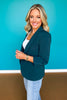 SSYS Allie Contrast Liner Blazer In Emerald