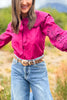 SSYS Marilyn Peter Pan Eyelet Top In Maroon