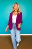 SSYS Allie Contrast Liner Blazer In Plum