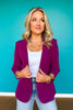 SSYS Allie Contrast Liner Blazer In Plum