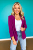 SSYS Allie Contrast Liner Blazer In Plum