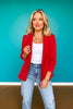 SSYS Allie Contrast Liner Blazer In Red