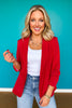 SSYS Allie Contrast Liner Blazer In Red