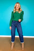 SSYS Shelley Long Puff Sleeve Top In Spruce