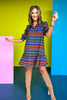  SSYS The Phoebe Smocked Long Sleeve Dress In Wave, ssys fall collection, ssys fall, fall style, fall outfit, must have fall, elevated fall, mom style, office style, office outfit, fall dress, elevated dress, ssys dress, ssys by mallory fitzsimmons