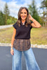SSYS Amy V Neck Sleeveless Sweater In Black