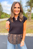 SSYS Amy V Neck Sleeveless Sweater In Black