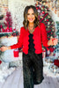 ssys holiday, ssys the label, cardigan, scallop cardigan, ssys cardigan, holiday outfit, must have holiday, christmas outfit, party outfit, elevated holiday, outfit, chic outfit,ssys by mallory fitzsimmons