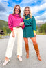 SSYS McClain Colorblock Bandana Sweater In Orchid