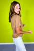 Tan Mock Neck Side Shirred Sweater *FINAL SALE*
