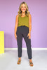Black Crinkle Woven Straight Leg Joggers *FINAL SALE*