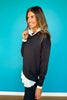 SSYS Poppy Knit Layered Jogger Set In Black