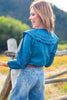 SSYS Marilyn Peter Pan Eyelet Top In Teal