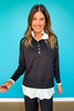 SSYS Poppy Knit Layered Jogger Set In Black