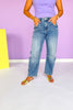 Mica Super High Ankle Barrel Leg Jeans