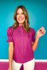 SSYS Dahlia Smocked Top In Purple
