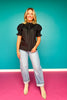 SSYS Dahlia Smocked Top In Black