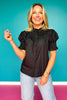 SSYS Dahlia Smocked Top In Black