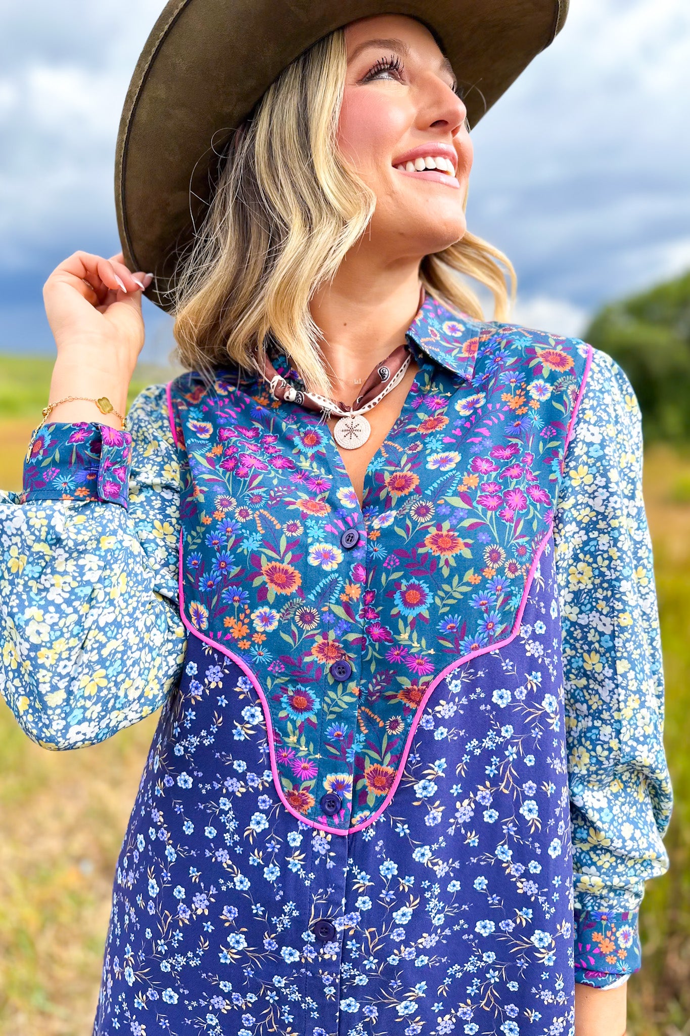 SSYS Livvy Mix Print Dress In Floral