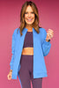 SSYS Signature Split Sweatshirt In Cornflower