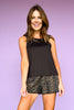 SSYS Ruffle Twist Back Honeycomb Active Tank In Black