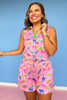 SSYS Millie Sleeveless Pajama Short Set In Animal