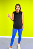 SSYS Open Back Sleeveless Active Air Top In Black