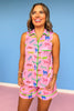 SSYS Millie Sleeveless Pajama Short Set In Animal