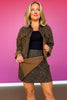 SSYS Ebby Animal Fold Over Denim Skort