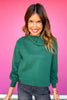 SSYS Farrah Bandana Long Sleeve Sweater In Hunter