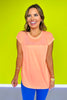SSYS Short Sleeve Mesh Active Top In Neon Orange