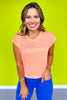SSYS Short Sleeve Mesh Active Top In Neon Orange