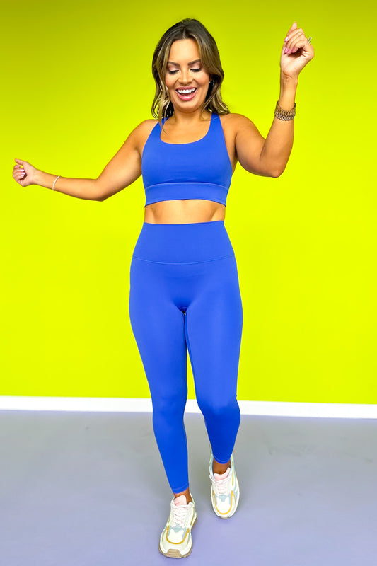 SSYS Cobalt Blue Incognito High Waist Leggings