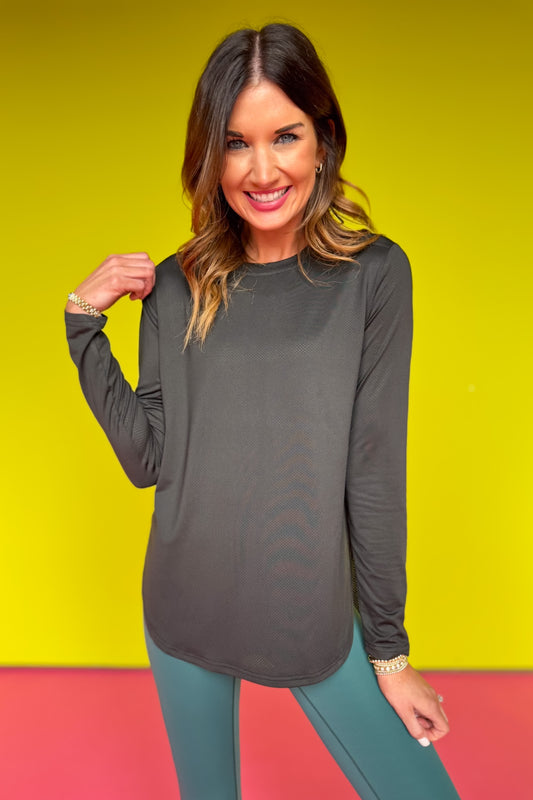 SSYS Black Long Sleeve Active Top