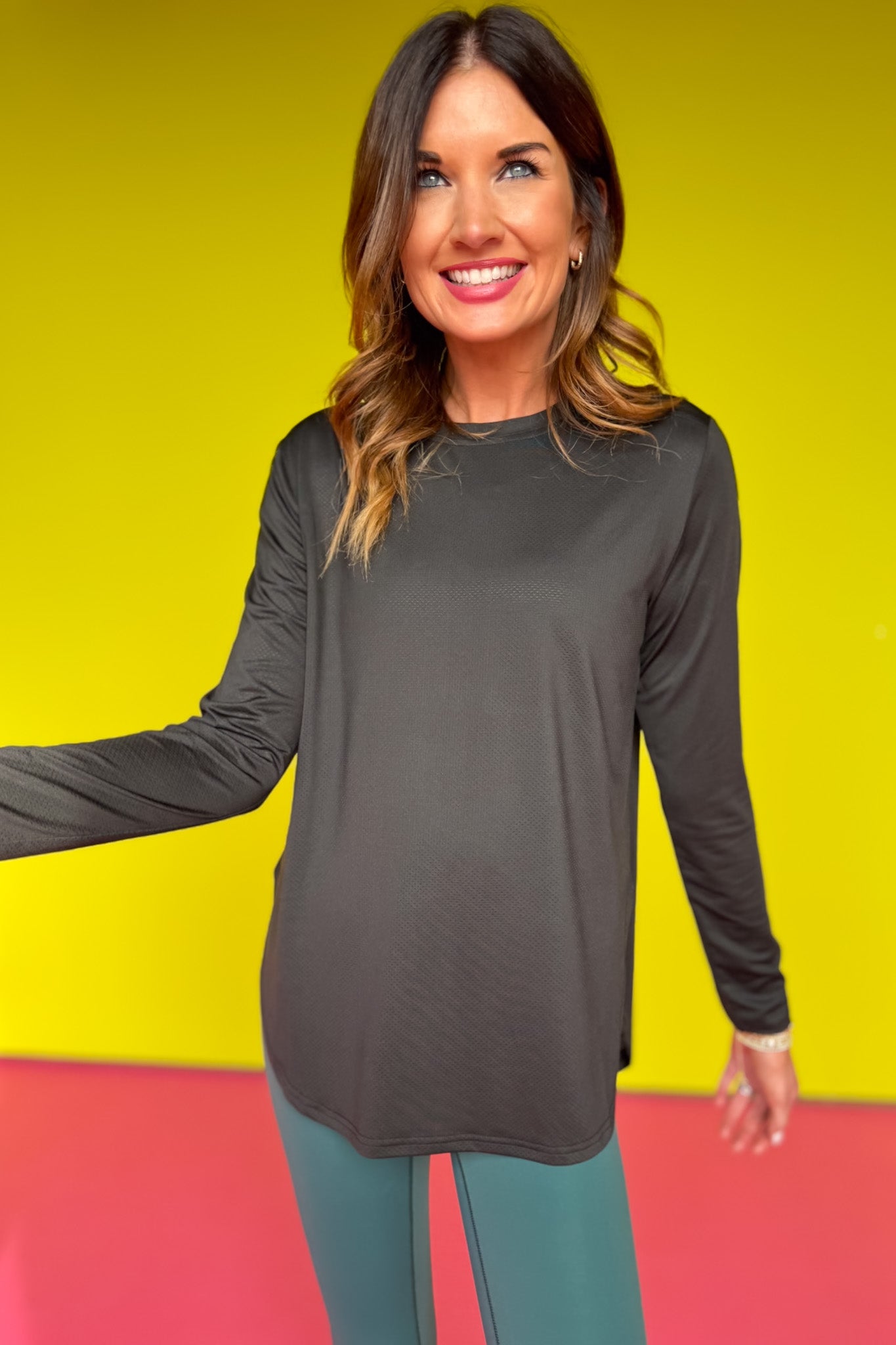 SSYS Black Long Sleeve Active Top