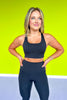 SSYS Black Butter Criss Cross Back Sports Bra