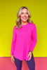 SSYS Bright Pink Long Sleeve Active Top