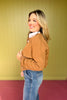 Tan Front Pocket Button Down Jacket *FINAL SALE*