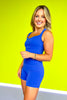 SSYS Cobalt Blue Open Back Sports Bra
